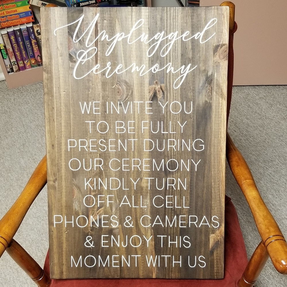 Wedding sign